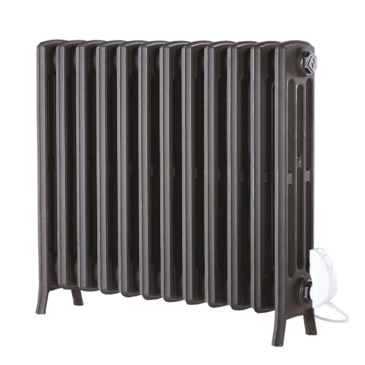 Traditional cast iron radiator converted to electric Traditional cast iron radiator converted to electric